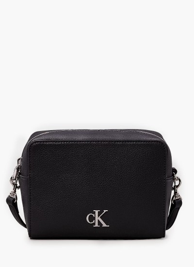 Ανδρικά Κασκόλ Dark.Jacquard Μαύρο Μαλλί Calvin Klein