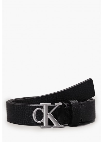 Γυναικείες Ζώνες Bridge.Belt Μαύρο ECOleather Calvin Klein