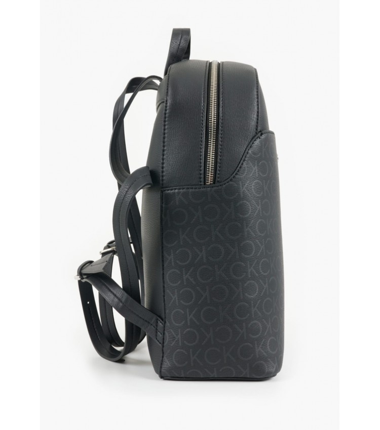 Women Bags Push.Domed Black ECOleather Calvin Klein