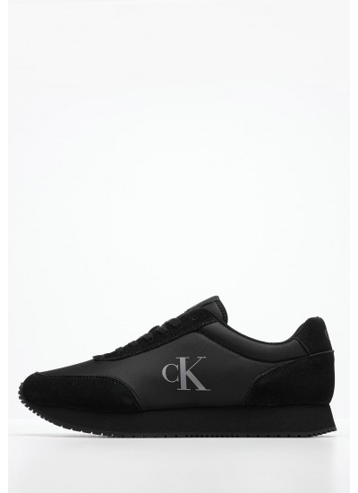 Men Casual Shoes Retro.Iconic.B Black Fabric Calvin Klein