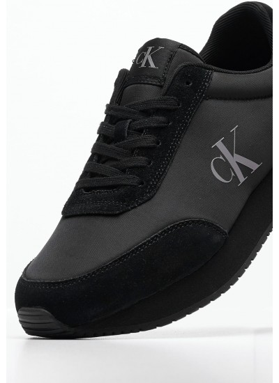 Men Casual Shoes Retro.Iconic.B Black Fabric Calvin Klein