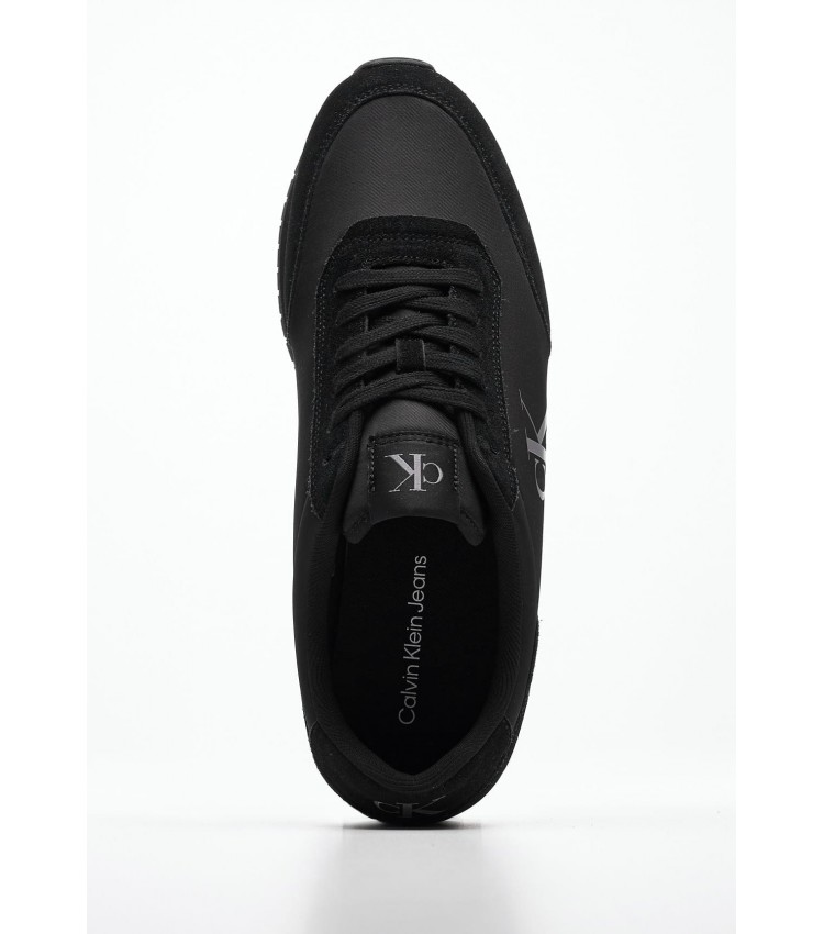 Men Casual Shoes Retro.Iconic.B Black Fabric Calvin Klein