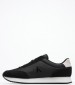 Men Casual Shoes Retro.Iconic Black Fabric Calvin Klein