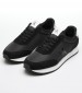 Men Casual Shoes Retro.Iconic Black Fabric Calvin Klein