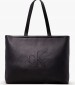 Γυναικείες Τσάντες Tote34.Deboss Μαύρο ECOleather Calvin Klein