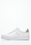 Women Casual Shoes Vulc.Flatf White Leather Calvin Klein