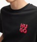 Men T-Shirts Dimoniti Black Cotton Hugo