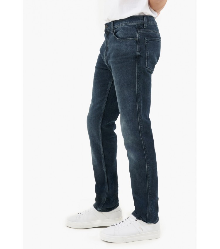 Ανδρικά Παντελόνια 708.Jeans.N Σκούρο Μπλε Βαμβάκι Hugo