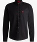 Men Shirts Evito.23 Black Cotton Hugo