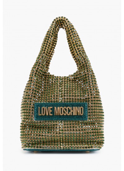 Γυναικείες Τσάντες JC4044 Χρυσό Στράς Love Moschino