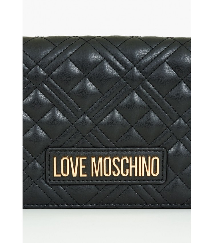 Γυναικείες Τσάντες JC4079.Gld Μαύρο ECOleather Love Moschino