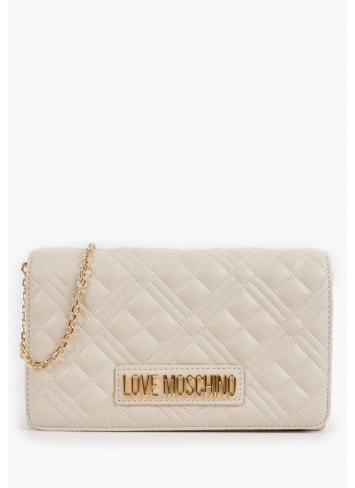 Γυναικείες Τσάντες JC4079 Μπεζ ECOleather Love Moschino