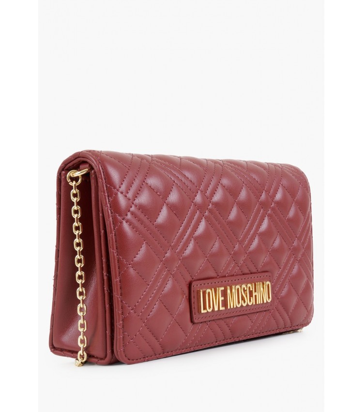 Γυναικείες Τσάντες JC4079 Μπορντό ECOleather Love Moschino