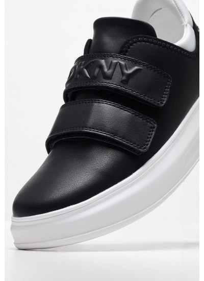 Women Casual Shoes Jamiah Black Leather DKNY