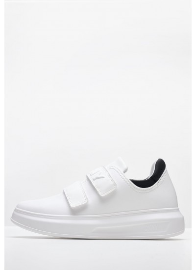 Women Casual Shoes Jamiah White Leather DKNY