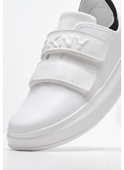 Women Casual Shoes Jamiah White Leather DKNY