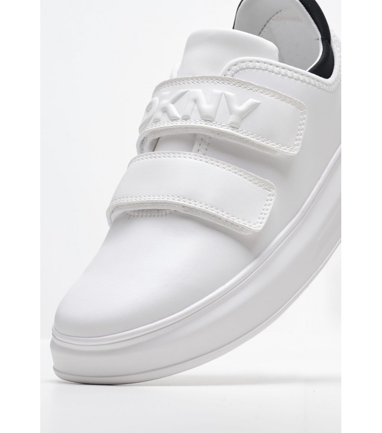 Women Casual Shoes Jamiah White Leather DKNY