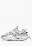 Women Casual Shoes 25008 Silver ECOleather-Fabric Bikkembergs