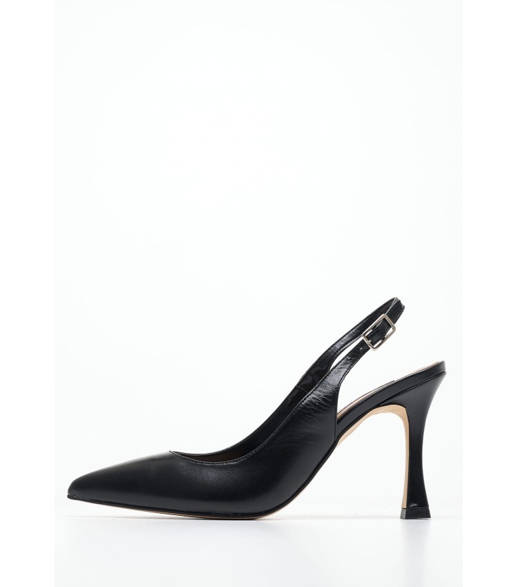 Women Pumps & Peeptoes High Senal Black Leather Mortoglou