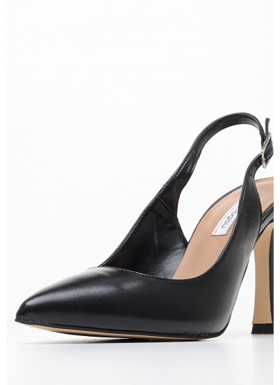 Women Pumps & Peeptoes High Senal Black Leather Mortoglou