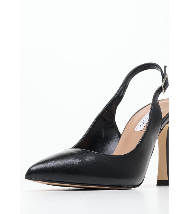 Women Pumps & Peeptoes High Senal Black Leather Mortoglou