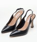 Women Pumps & Peeptoes High Senal Black Leather Mortoglou