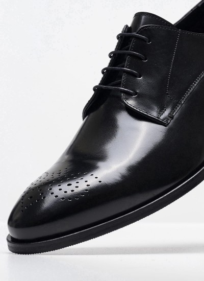 Men Shoes 13609 Black Leather S.Oliver