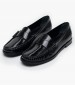 Women Moccasins Veronici Black Leather Kalogirou