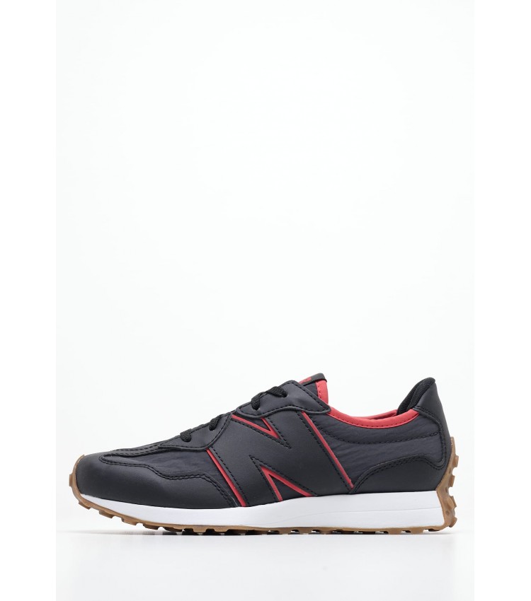 Παιδικά Παπούτσια Casual 327.Grade Μαύρο Ύφασμα New Balance