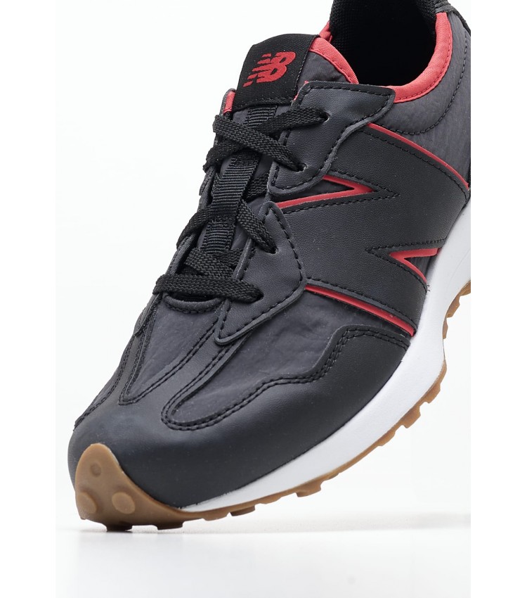 Παιδικά Παπούτσια Casual 327.Grade Μαύρο Ύφασμα New Balance