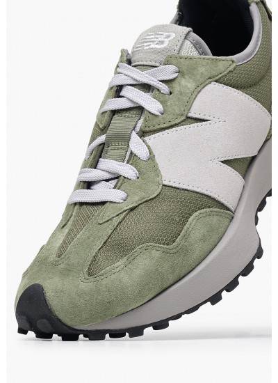 Men Casual Shoes 327.Mn Olive Buckskin-Fabric New Balance