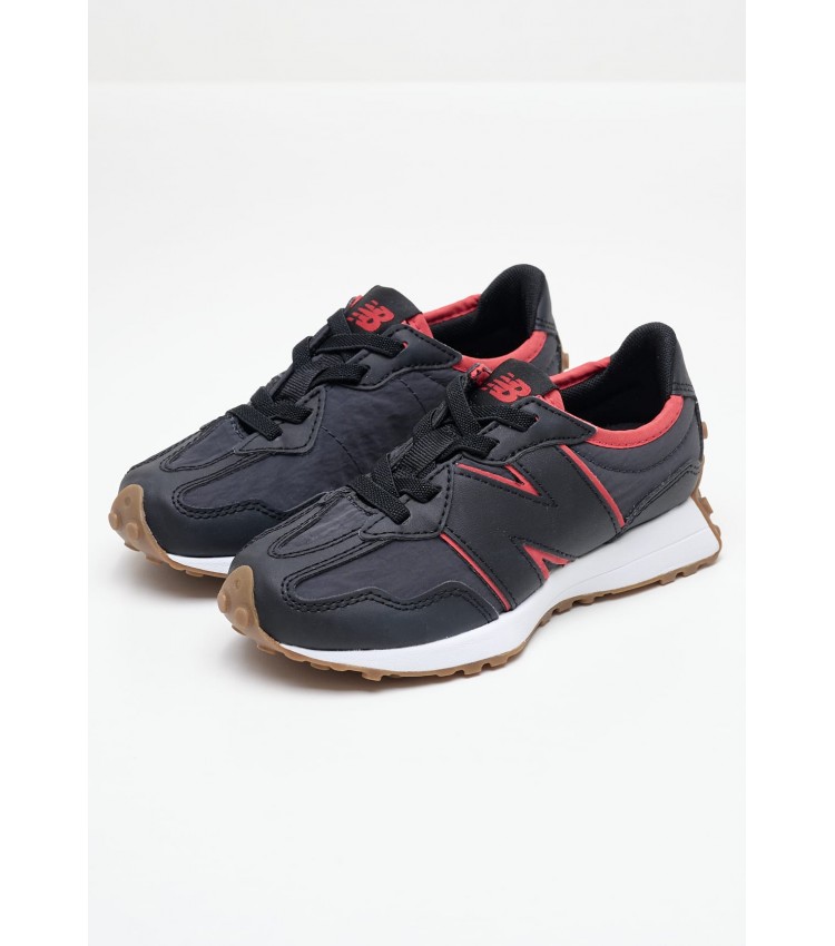 Παιδικά Παπούτσια Casual 327.Pre Μαύρο Ύφασμα New Balance