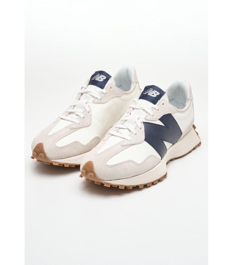 Women Casual Shoes 327.Wbl Beige Leather New Balance