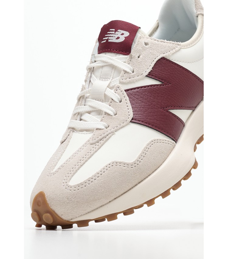 Γυναικεία Παπούτσια Casual 327.Wbrd Μπεζ Δέρμα New Balance