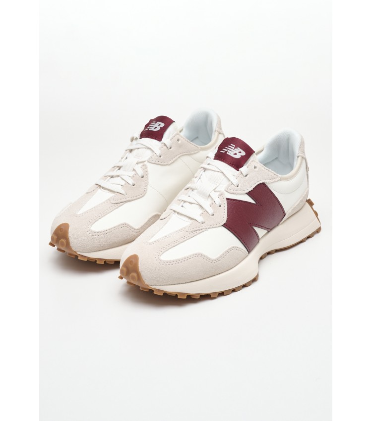 Γυναικεία Παπούτσια Casual 327.Wbrd Μπεζ Δέρμα New Balance