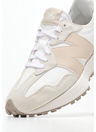 Γυναικεία Παπούτσια Casual 327.W Μπεζ Δέρμα New Balance