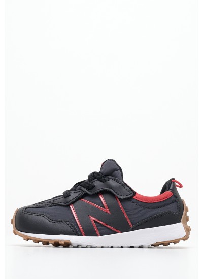 Παιδικά Παπούτσια Casual 327 Μαύρο Ύφασμα New Balance