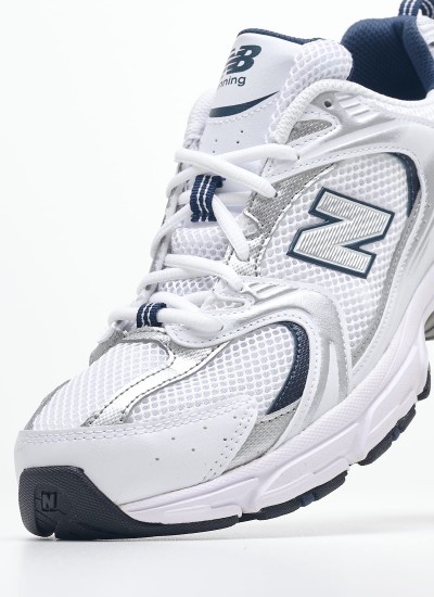 Ανδρικά Παπούτσια Casual 530.M Άσπρο Ύφασμα New Balance