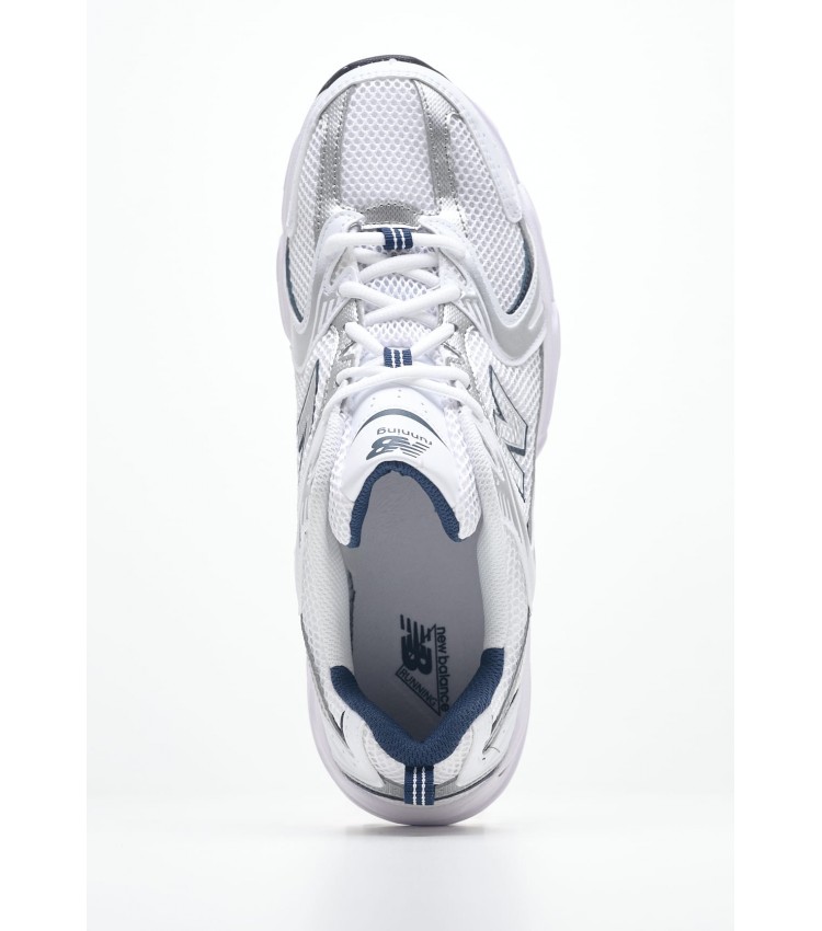 Men Casual Shoes 530.M White Fabric New Balance
