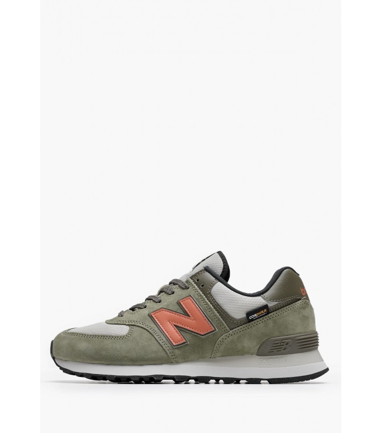 Ανδρικά Παπούτσια Casual 574.Sd Λαδί Δέρμα Καστόρι New Balance