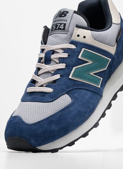 Παιδικά Παπούτσια Casual 574.B Μαύρο ECOleather New Balance