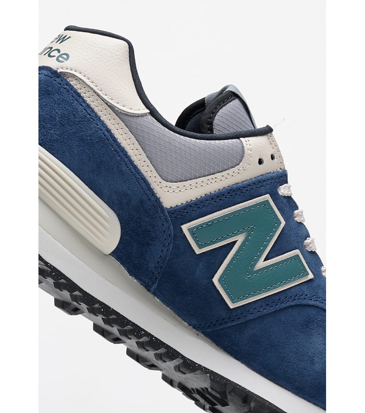 Ανδρικά Παπούτσια Casual 574.So Μπλε Δέρμα Καστόρι New Balance