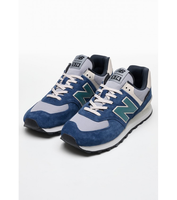 Ανδρικά Παπούτσια Casual 574.So Μπλε Δέρμα Καστόρι New Balance