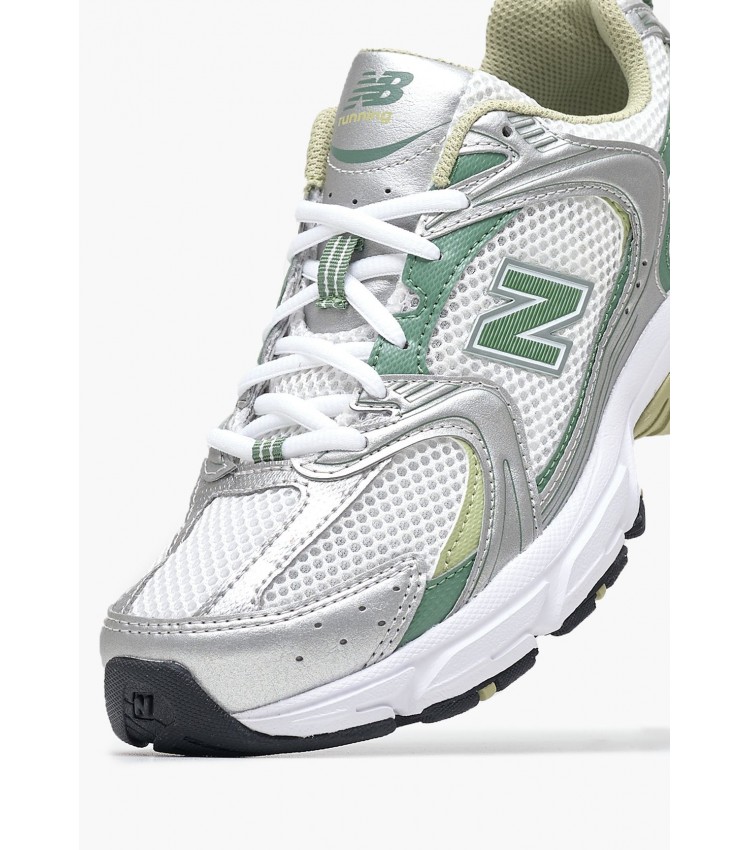 Γυναικεία Παπούτσια Casual MR530.Adb Ασημί ECOleather-Ύφασμα New Balance