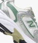 Γυναικεία Παπούτσια Casual MR530.Adb Ασημί ECOleather-Ύφασμα New Balance