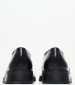 Women Moccasins 51184 Black Leather Mortoglou