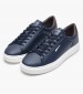 Men Casual Shoes Leonard Blue ECOleather Gas