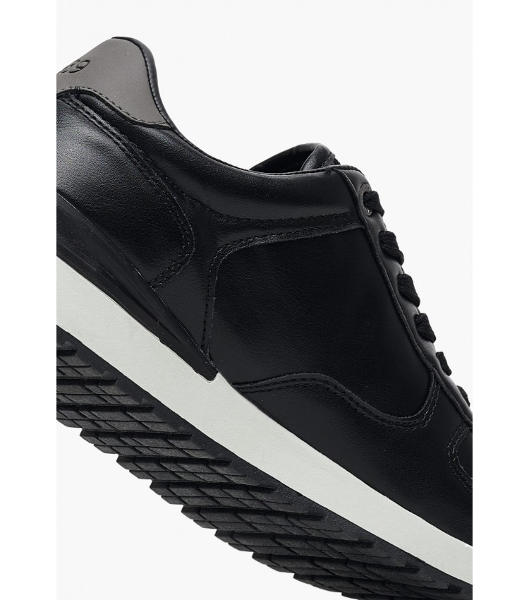 Men Casual Shoes Leander Black ECOleather Lee