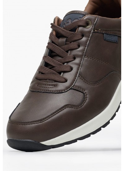 Men Casual Shoes Leander Brown ECOleather Lee