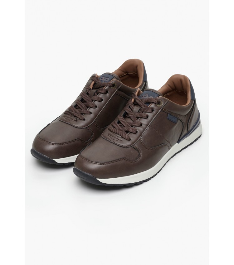 Men Casual Shoes Leander Brown ECOleather Lee